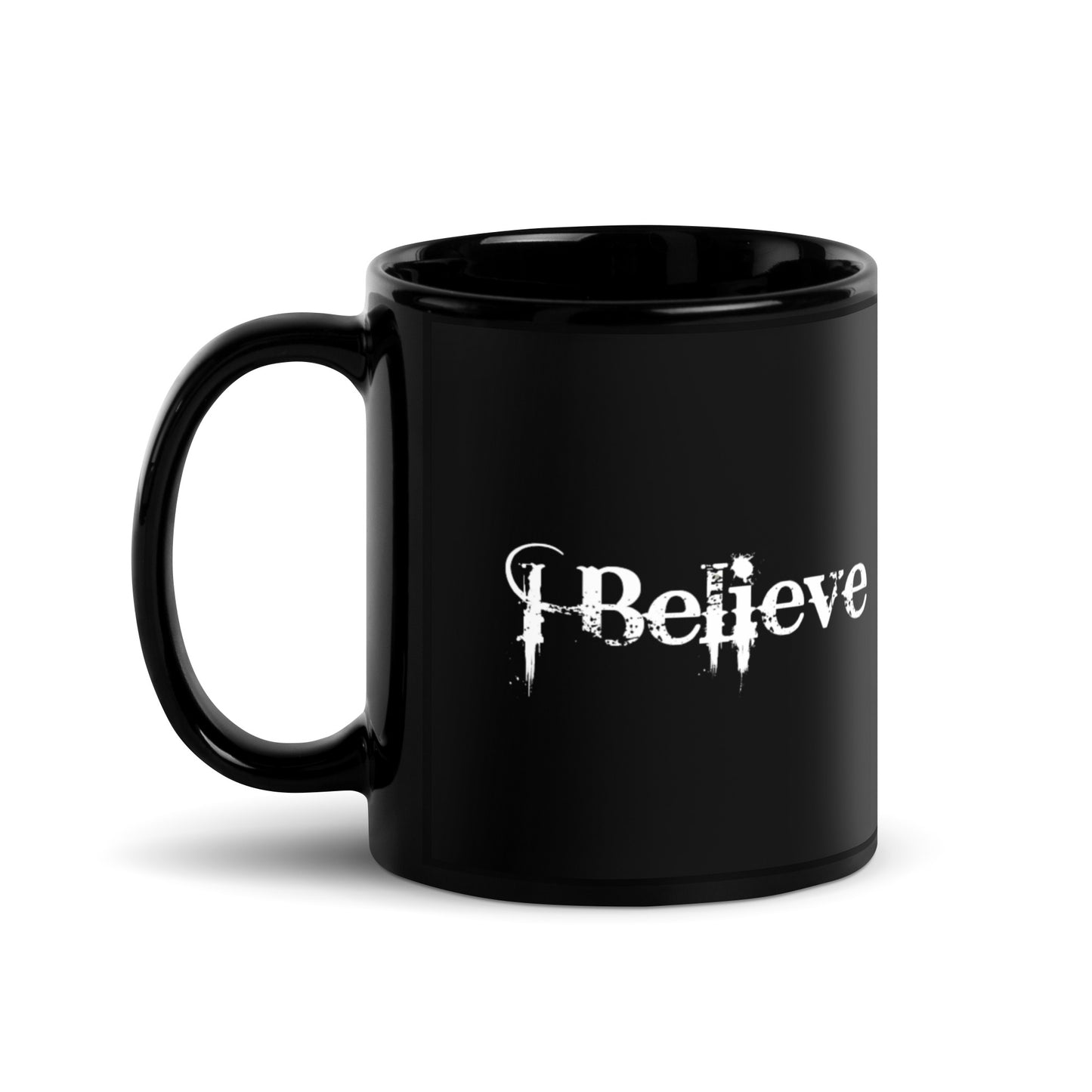 I Believe - Black Glossy Mug