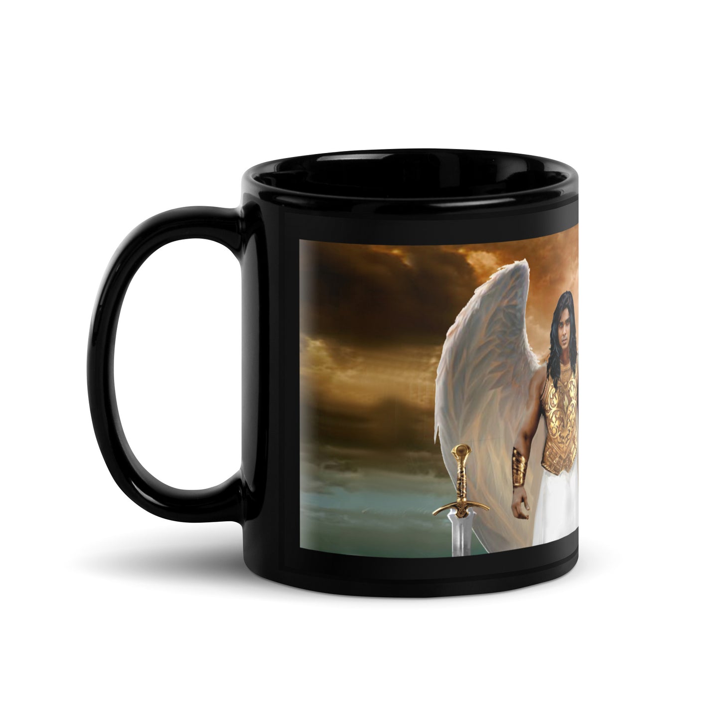 Angel - Black Glossy Mug