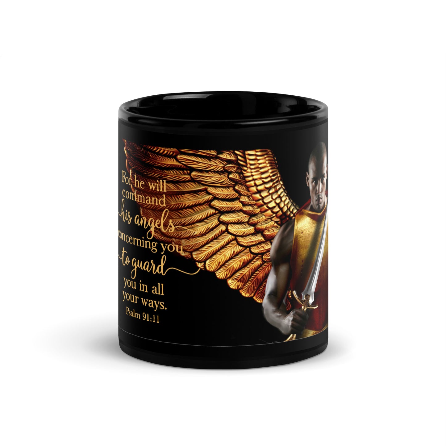 Angel - Black Glossy Mug