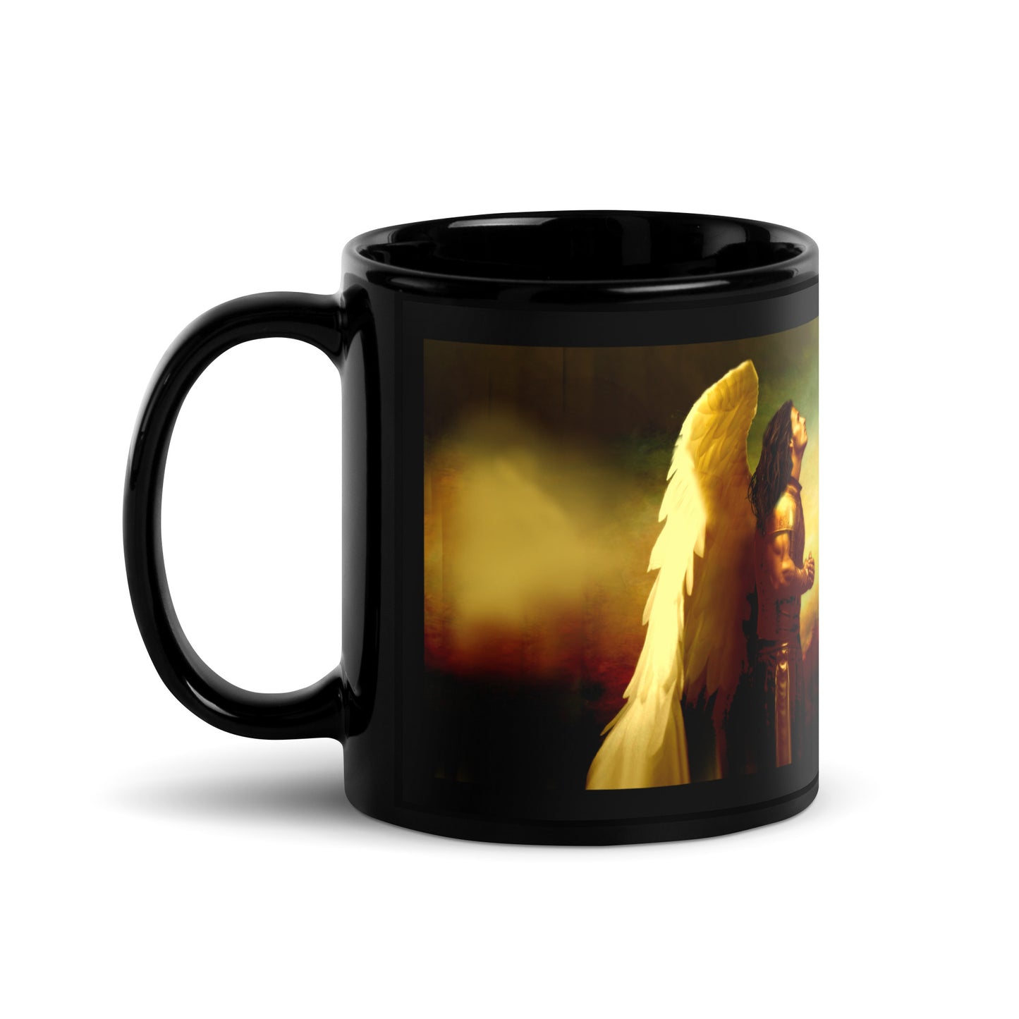 Angel - Black Glossy Mug