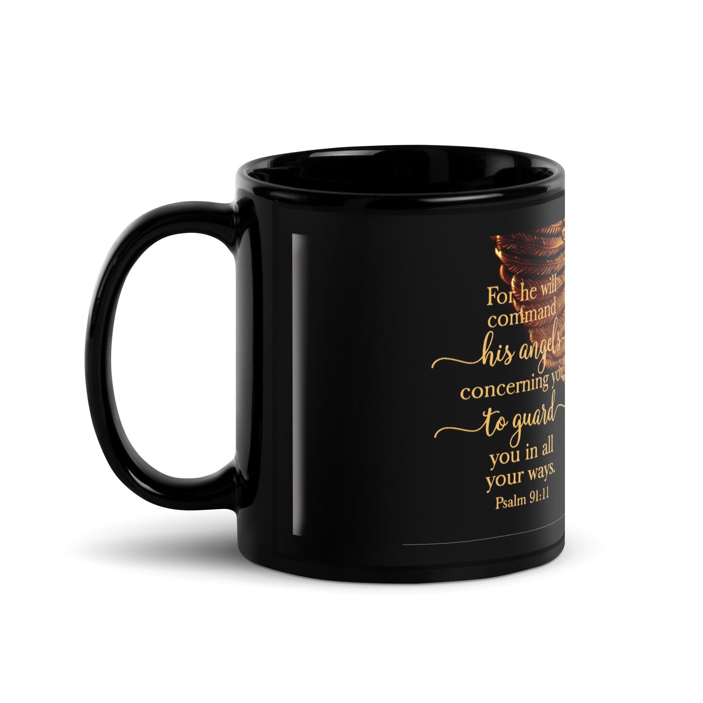 Angel - Black Glossy Mug