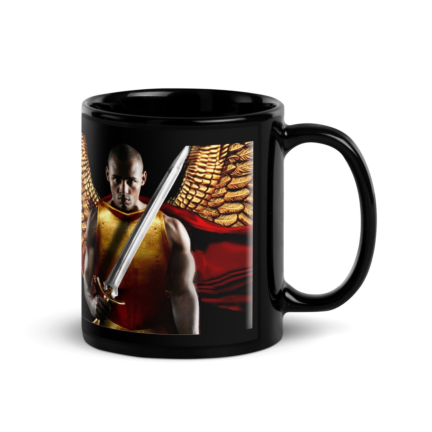 Angel - Black Glossy Mug