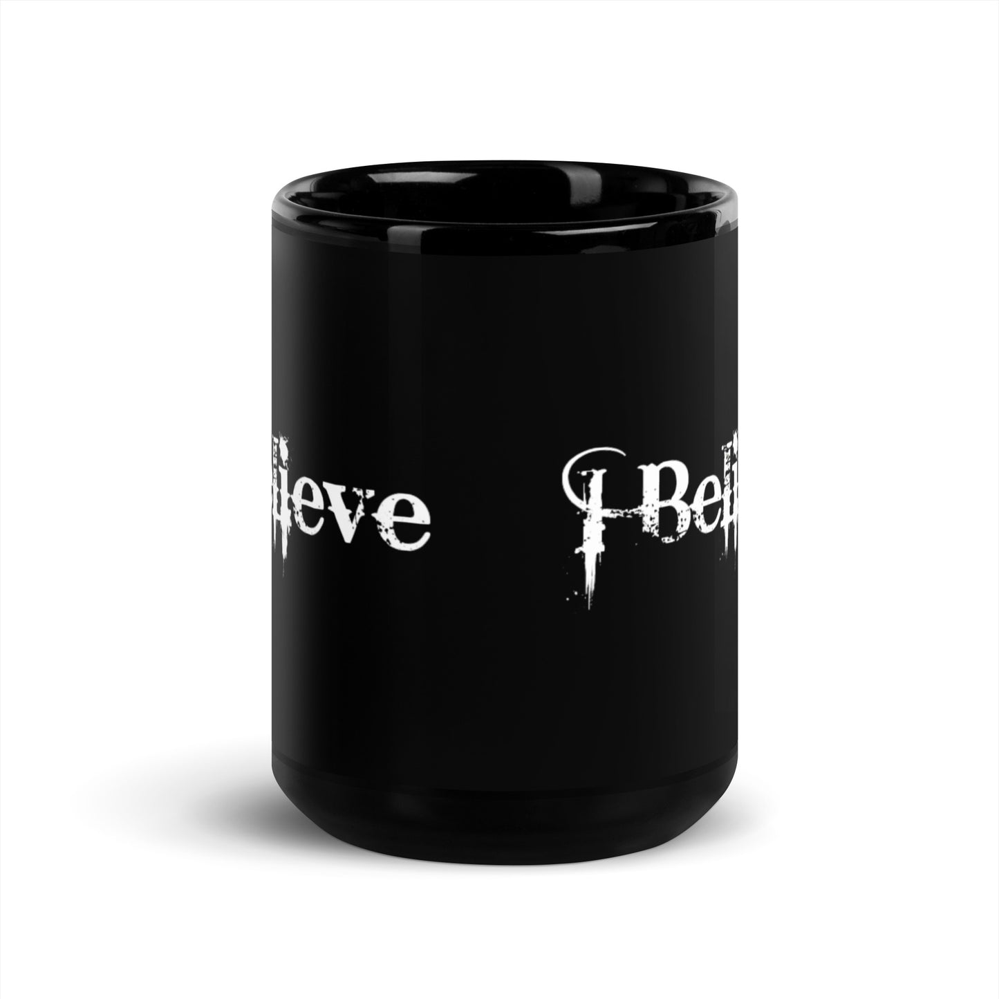 I Believe - Black Glossy Mug