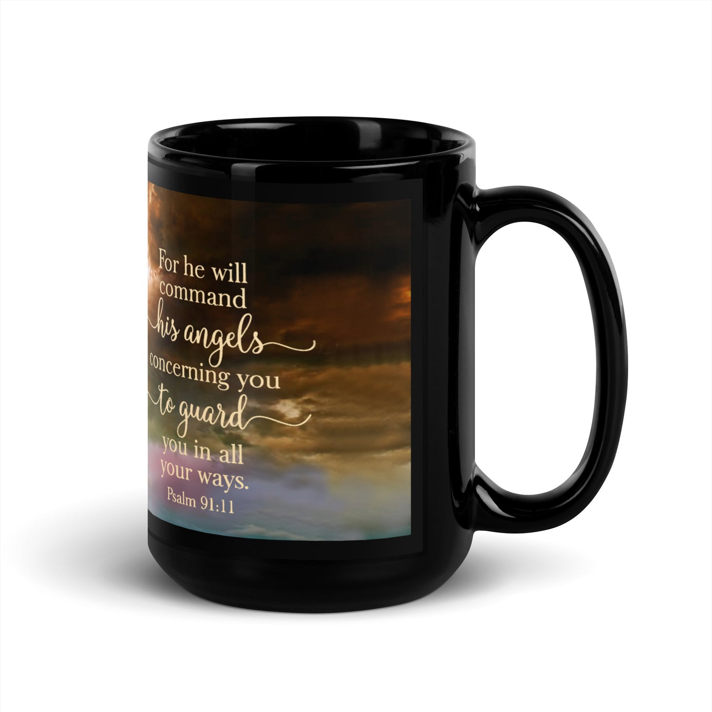 Angel - Black Glossy Mug