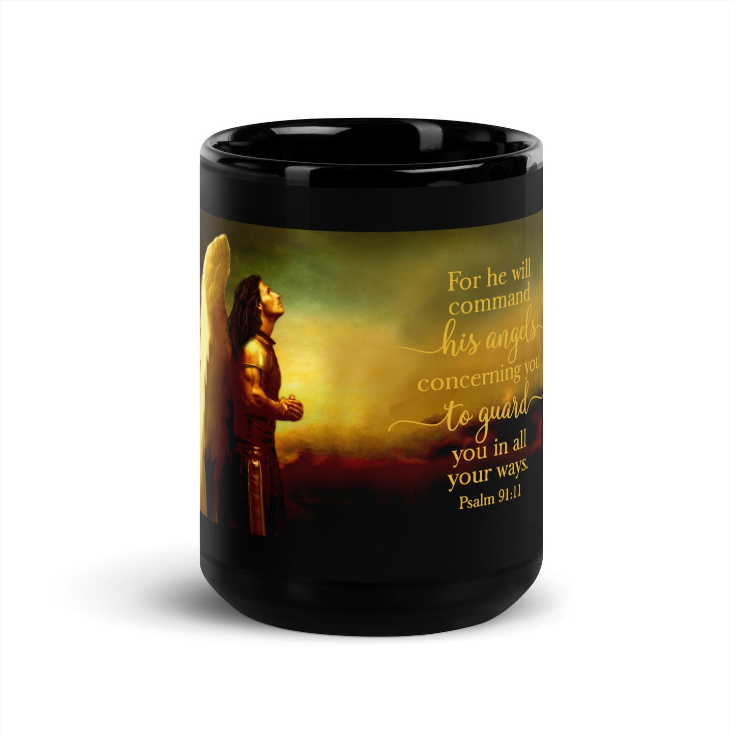 Angel - Black Glossy Mug