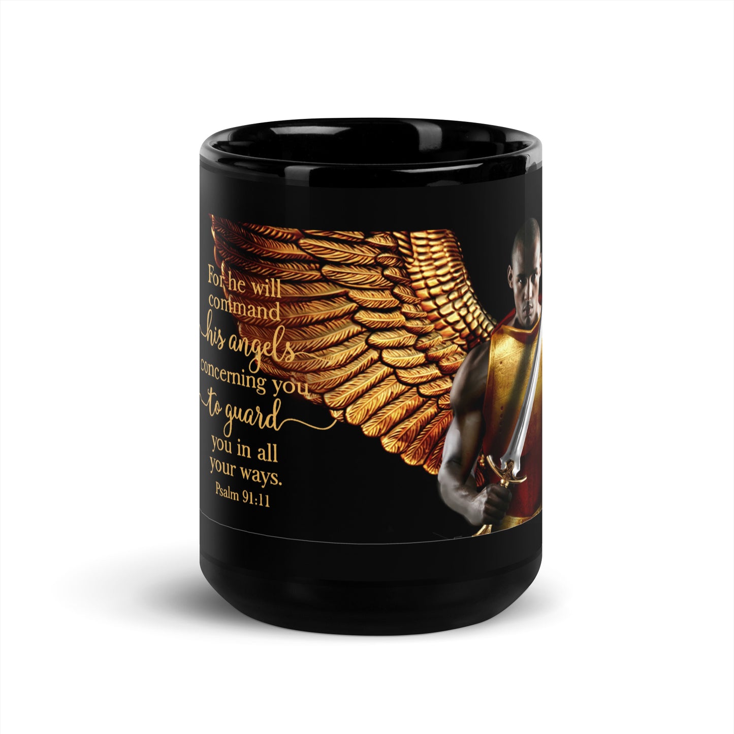 Angel - Black Glossy Mug