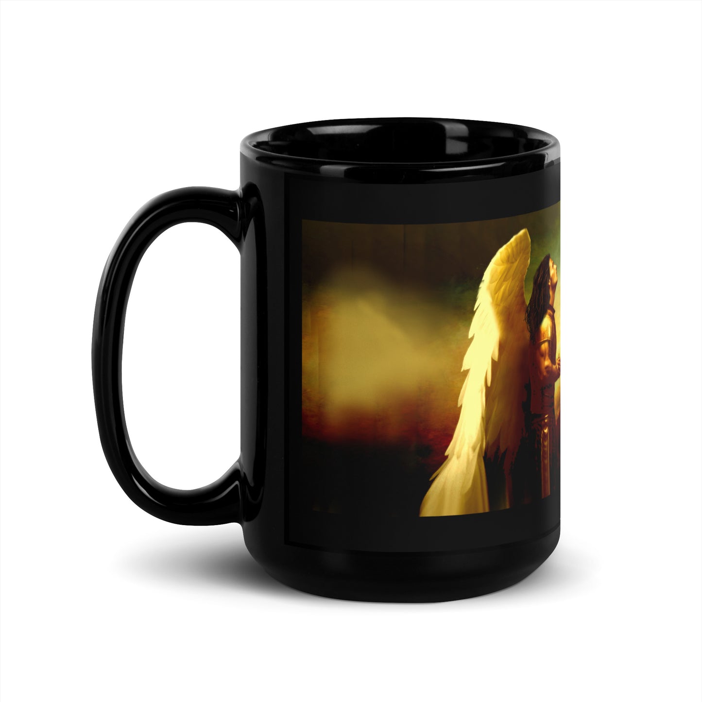 Angel - Black Glossy Mug