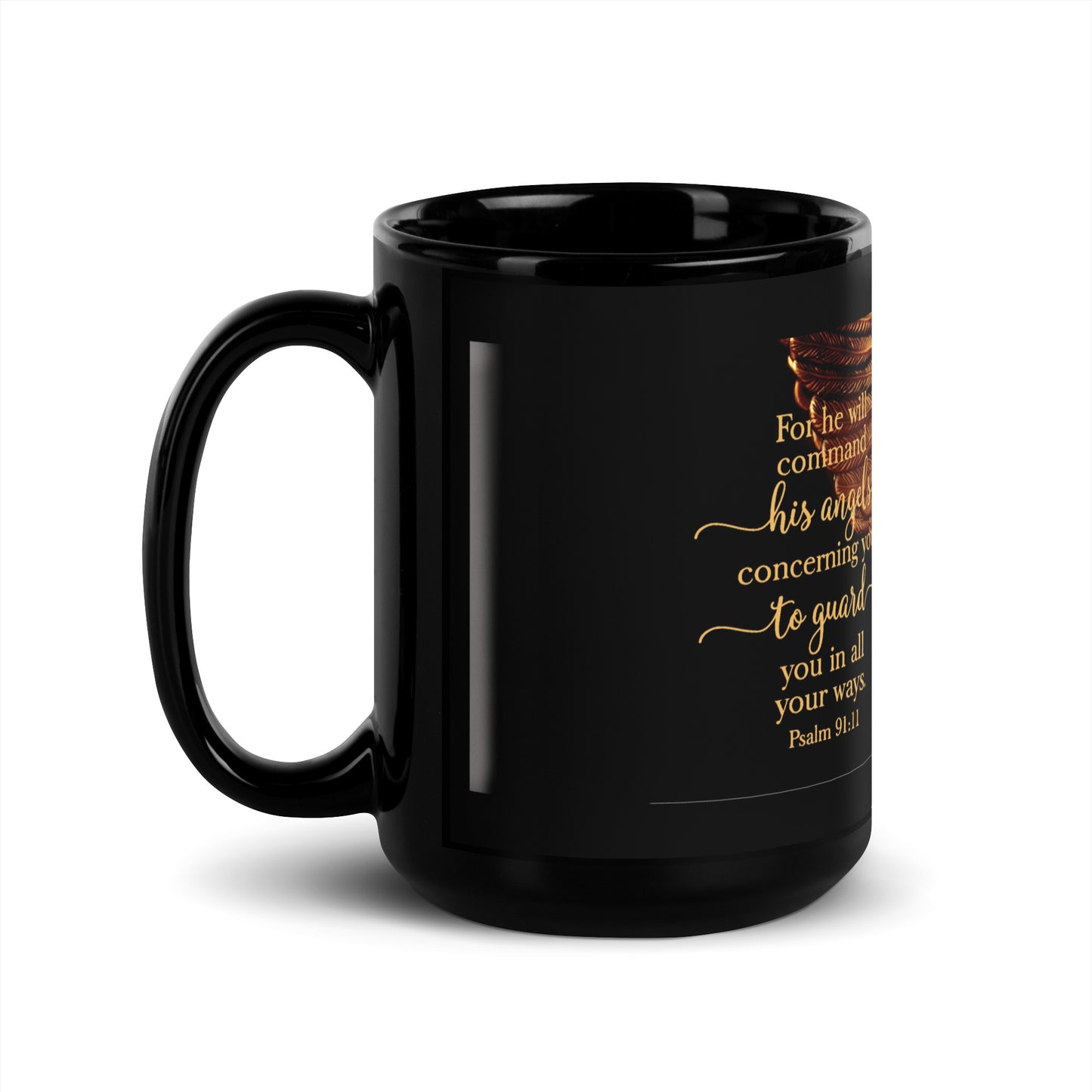 Angel - Black Glossy Mug