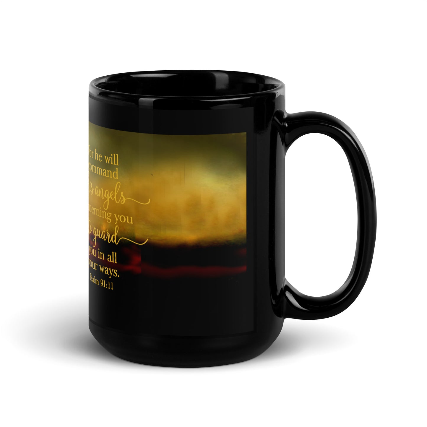 Angel - Black Glossy Mug