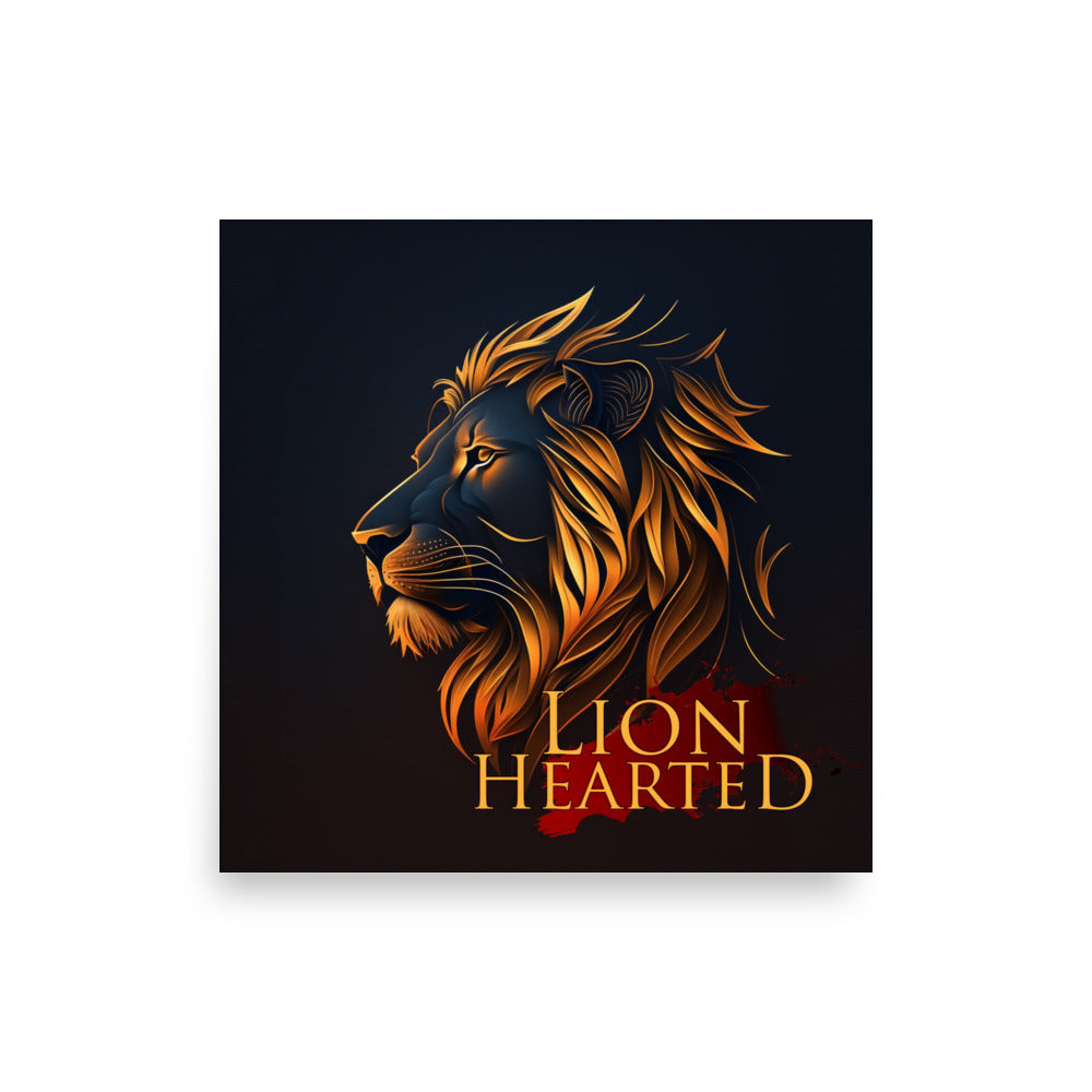 Lion Hearted  - Photo paper poster 2