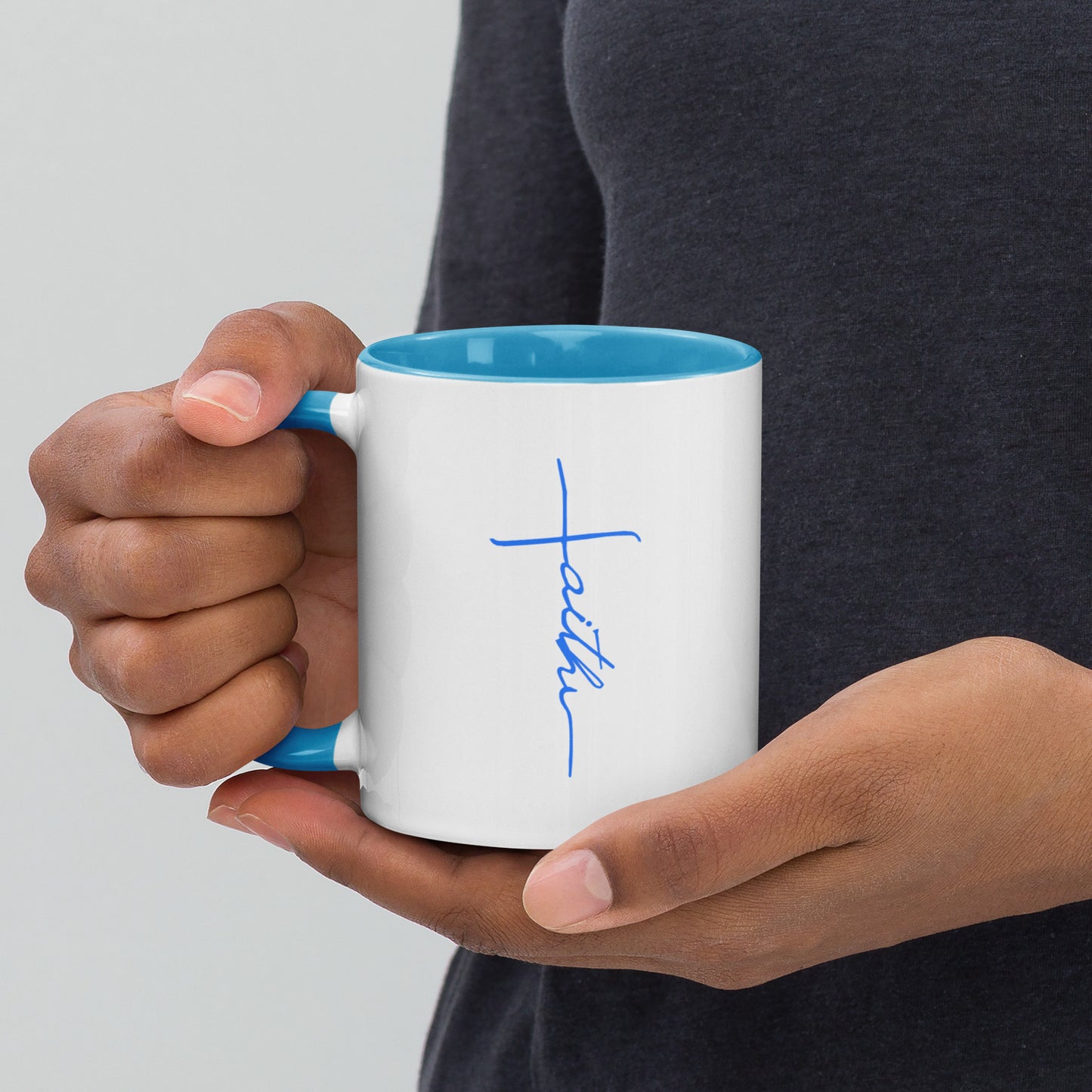 Faith Cross - Mug with Color Inside