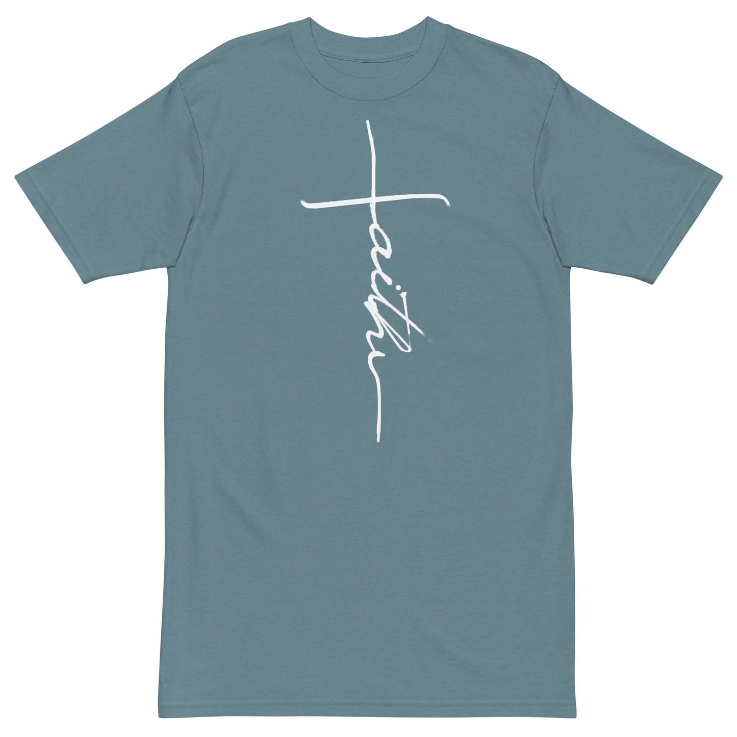 Faith Cross - Men’s premium heavyweight tee