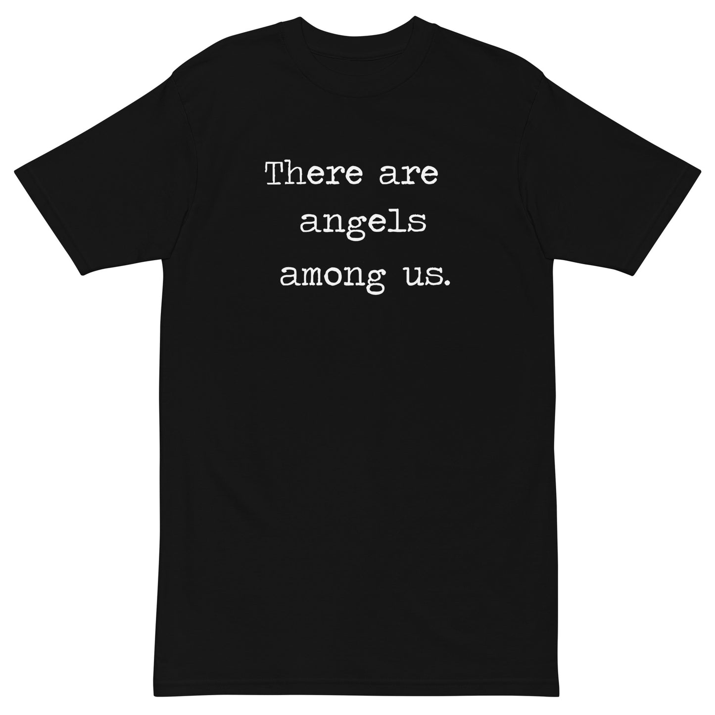 Mens - There are angels among us - Men’s premium heavyweight tee