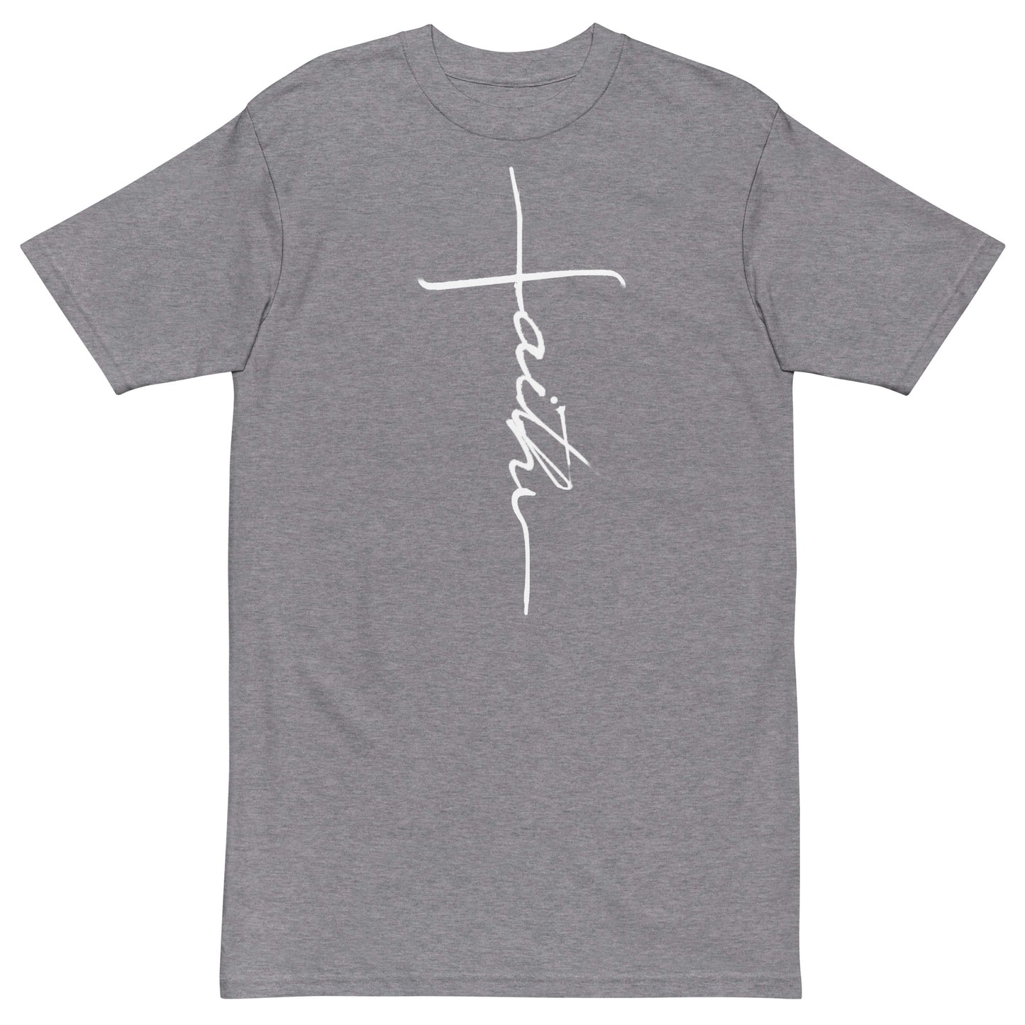 Faith Cross - Men’s premium heavyweight tee