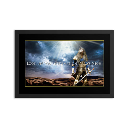 Look up! - Framed photo paper poster