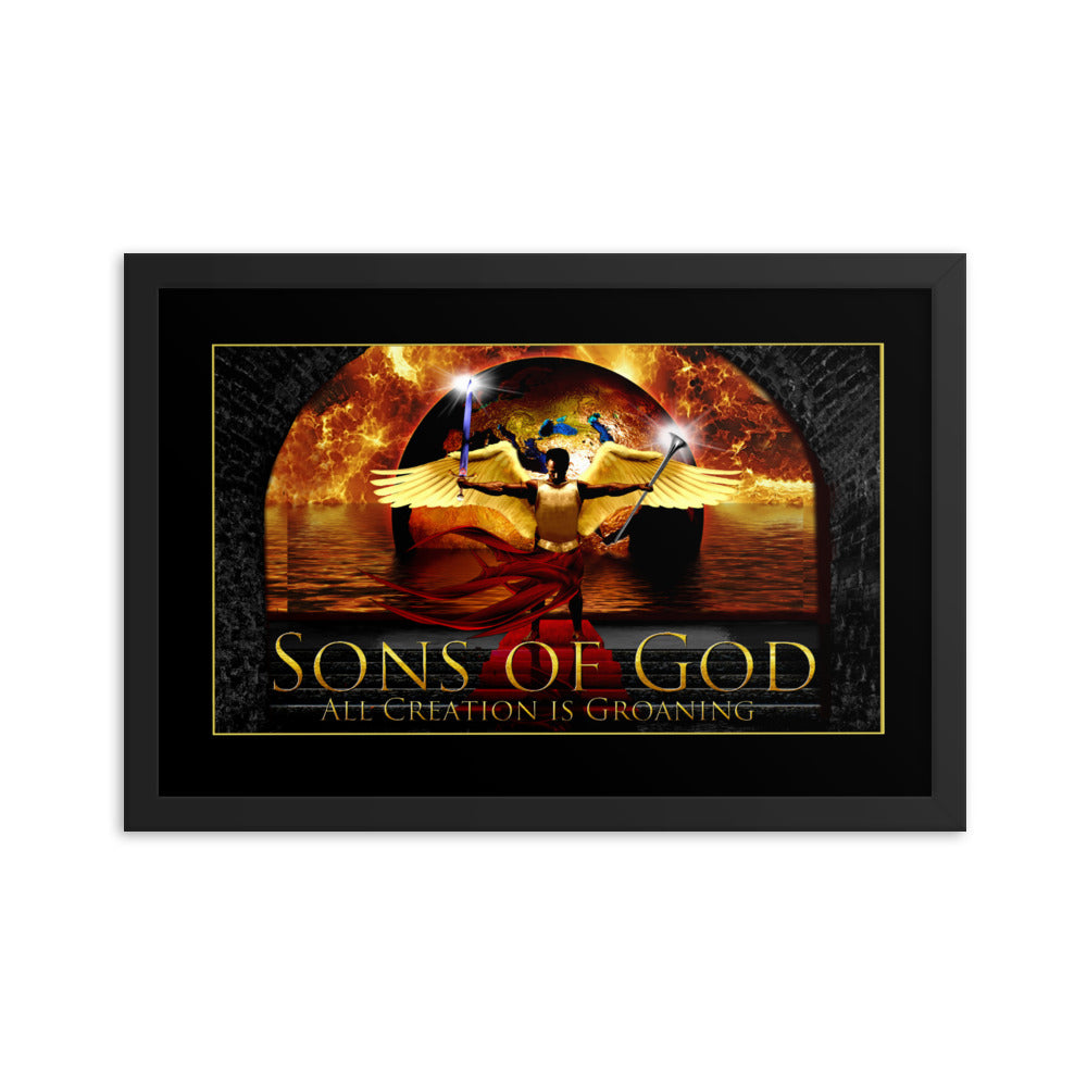 Sons of God - Framed photo paper poster