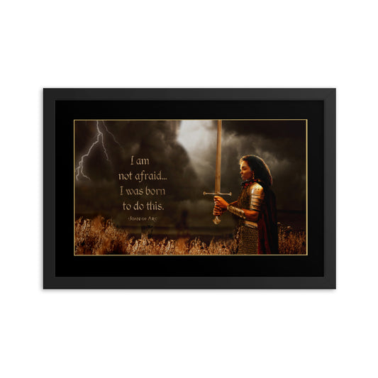 The Warrior - Framed photo paper poster