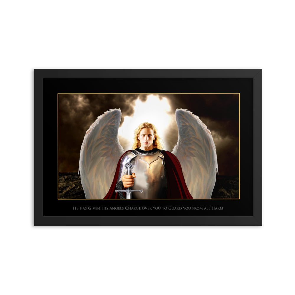 Guardian Angel - Framed photo paper poster