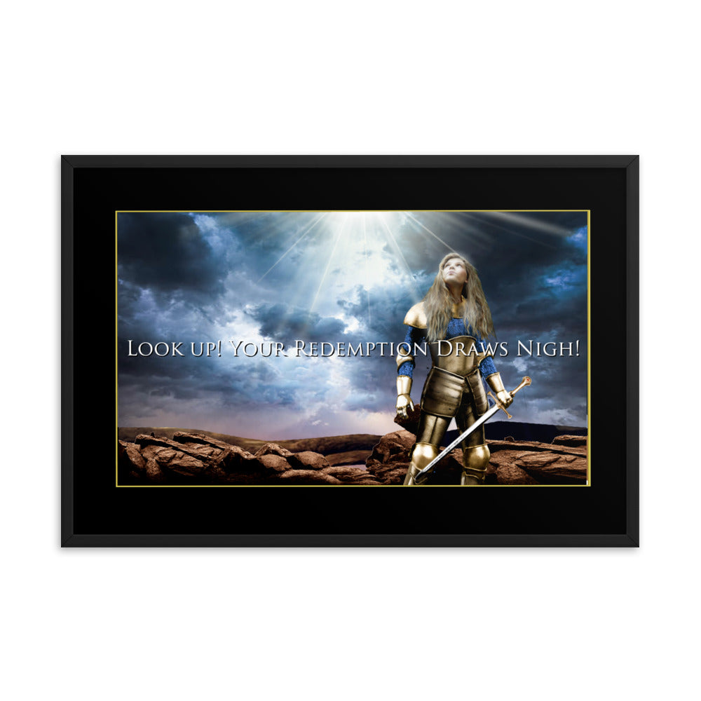 Look up! - Framed photo paper poster