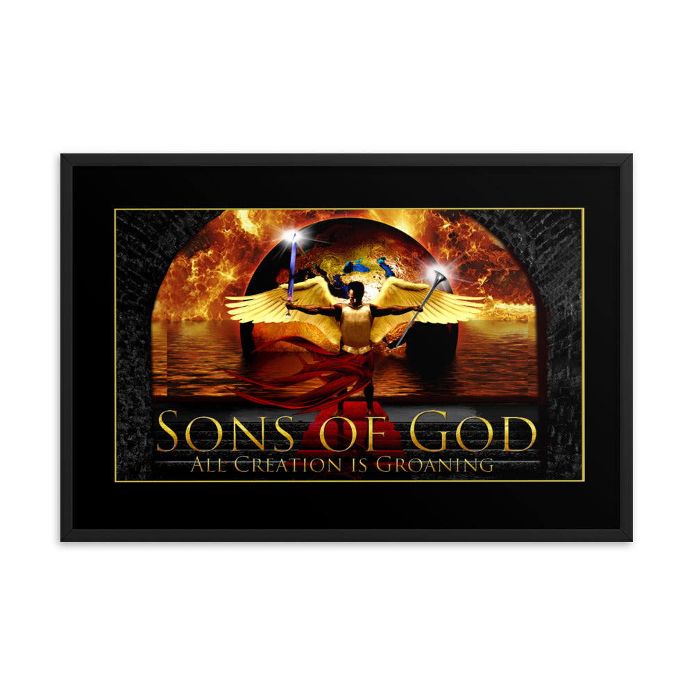 Sons of God - Framed photo paper poster