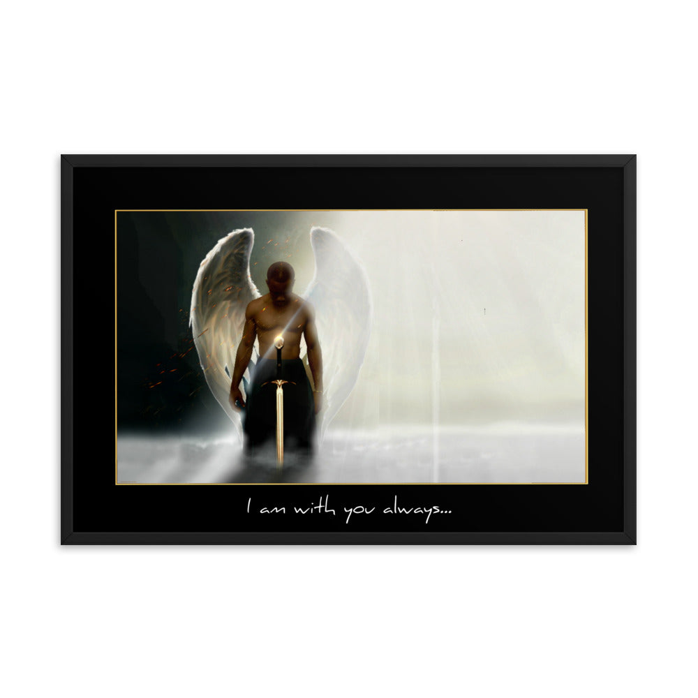 I am with you always - Framed photo paper poster